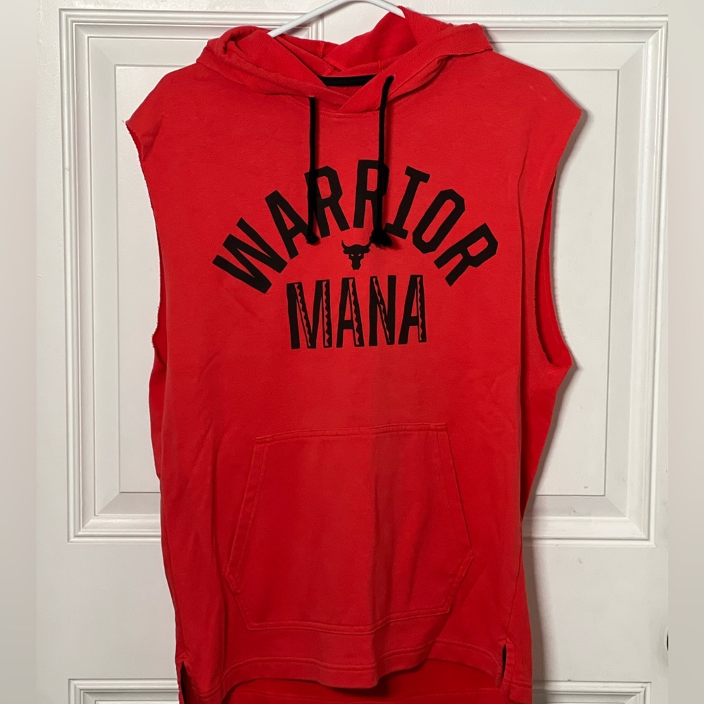 Under Armour Project Rock Sleeveless Hoodie Warrior Mana